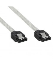 InLine SATA-Kabel Serial ATA 150/300/600 SATA bis 30 cm rund durchsichtig