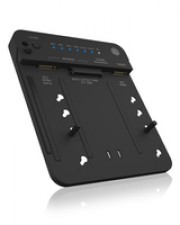 ICY BOX Docking- & Klonstation M.2 NVMe SSD zweifach retail Kunststoff Schwarz