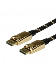 ROTRONIC-SECOMP Roline Gold DisplayPort-Kabel DisplayPort M bis M 2 m Schwarz
