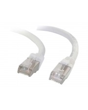Cables To Go C2G Cat5e Non-Booted Shielded STP Network Patch Cable Patch-Kabel RJ-45 M bis M 20 m CAT 5e geformt wei (83888)