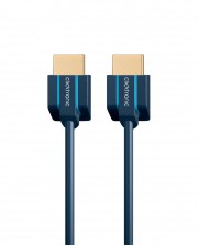 ClickTronic HDMI Cavo di collegamento[1x Spina 1x HDMI] 2 m Blu Kabel Digital/Display/Video Netzwerk 2 m Kupferdraht Blau Kupfer (70704)