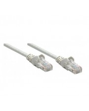 Intellinet Patch-Kabel RJ-45 M bis M 50 m SFTP PiMF CAT 6a IEEE 802.3af halogenfrei geformt ohne Haken Grau (737296)