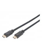 Assmann DisplayPort-Kabel DisplayPort S bis S 10 m eingerastet 4K Untersttzung aktiv Schwarz (AK-340105-100-S)