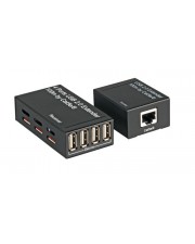 EFB Elektronik USB2.0 Extender Cat.5e/6 100m 4-Port inkl. Netzteil (EB2104)