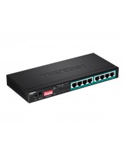 TRENDnet 8-PORT GIGABIT POE+ SWITCH Switch 1 Gbps 5-Port Power over Ethernet (TPE-LG80)