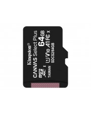 Kingston 64 GB micSDXC 100R A1 C10 w/o ADP Extended Capacity SD MicroSDHC 64 GB (SDCS2/64GBSP)