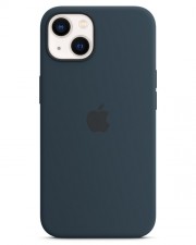 Apple iPhone 13 Silikon Case mit MagSafe Abyssblau