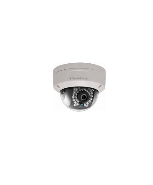 LevelOne IP security camera Innen & Auen Kuppel Wei Sicherheitskamera 5 MP 2560 x 1920 1/3" CMOS PoE IP66