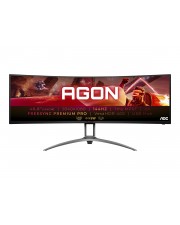 AOC Gaming AGON Series LED-Monitor Curved 124,5 cm 49" 48.8" sichtbar 3840 x 1080 DFHD @ 144 Hz VA 400 cd/m DisplayHDR 1 ms 2xHDMI 2xDisplayPort Lautsprecher Black Texture