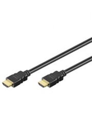 Goobay High Speed HDMI Kabel A-Stecker> HDM Digital/Display/Video 3 m Schwarz Farbig Gold