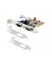 StarTech.com 2-Port PCI Express Serial Card Dual Port PCIe to RS232 DB9 Interface 16C1050 UART Standard or Low Profile Brackets COM Retention For Windows & Linux Serieller Adapter 2.0 Low-Profile RS-232 x 2 Gelb (21050-PC-SERIAL-CARD)