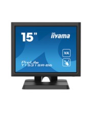 iiyama ProLite T1531SR-B6 LED-Monitor 38 cm (15") Touchscreen 1024 x 768 VA 350 cd/m 2500:1 18 ms HDMI VGA DisplayPort Lautsprecher mattschwarz (T1531SR-B6)