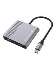 Conceptronic Adapter USB-C->2xHDMI USB-C PD 1xUSB3.0 0.25 gr Digital/Daten (DONN13G)