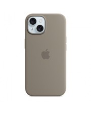 Apple Hintere Abdeckung fr Mobiltelefon kompatibel mit MagSafe Silikon Lehm iPhone 15 (MT0Q3ZM/A)