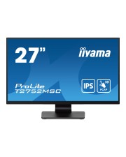 iiyama ProLite LED-Monitor 68,6 cm 27" Touchscreen 1920 x 1080 Full HD 1080p @ 60 Hz IPS 400 cd/m 1000:1 5 ms HDMI DisplayPort Lautsprecher Schwarz Matte (T2752MSC-B1)