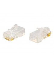Cables To Go C2G RJ45 Cat5E Modular Plug with Load Bar for Round Solid/Stranded Cable Netzwerkanschluss RJ-45 M CAT 5e Packung mit 50 (88124)