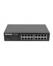 Intellinet 16-Port Gigabit Ethernet Switch 16 x 10/100/1000 Desktop an Rack montierbar (561068)