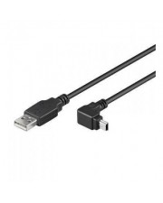 Techly USB 2.0 Anschlusskabel Stecker Typ A Mini B 90 gewinkelt 1,8 m Abgeschirmt m (ICOC-MUSB-AA-018ANG)