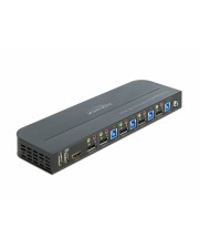 Delock KVM Switch 4 Port HDMI mit USB 3.0 und Audio 8k 30Hz KVM-Umschalter 4-Port 2.0 (11484)