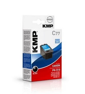 KMP C77 9 ml Schwarz wiederhergestellt Tintenpatrone Alternative zu: Canon PG-510 fr PIXMA MP230 MP237 MP252 MP258 MP270 MP282 MP499 MX350 MX360 MX410 MX420 (1511,4001)