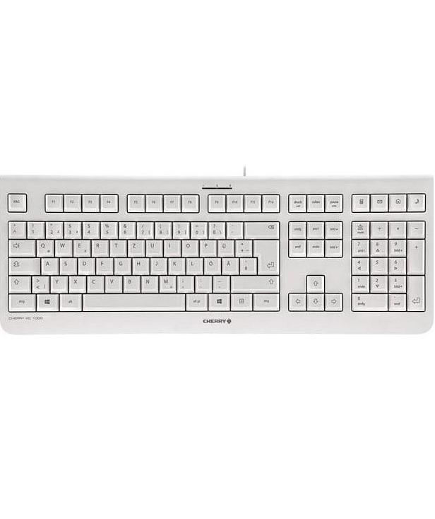 Cherry KC 1000 Tastatur Englisch US Hellgrau (JK-0800EU-0)