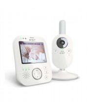 Philips AVENT Baby monitor White video baby 3.5" LCD 2.4 Ghz 50-300m 100-240V