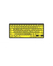Logickeyboard XL-Print Black on Yellow dt. PC/BT (LKB-LPBY-BTPC-DE)