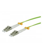 ROTRONIC-SECOMP Roline Patch-Kabel LC Multi-Mode M bis M 7 m 2 mm Glasfaser Duplex 50/125 Mikrometer OM5 halogenfrei grn