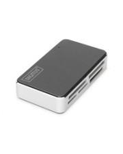 DIGITUS Kartenleser all-in-one USB 2.0 inkl. USB-A/Kabel Card-Reader (DA-70322-2)