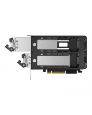 Icy Dock ToughArmor Mobiles Speicher-Rack 2 bay removable M.2 NVMe Card PCIe 4.0 x16 schwarz & silber fr ASUS PRIME B650 TRX40 ROG STRIX TUF GAMING B550 Gaming (MB842MP-B)