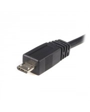StarTech.com 50cm USB 2.0 A auf B Kabel St/St USB-Kabel M bis Micro-USB Typ B M 50 cm Schwarz (UUSBHAUB50CM)
