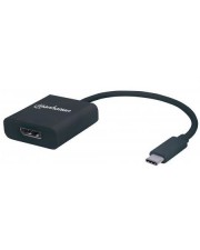 Manhattan Externer Videoadapter USB-C 3.1 DisplayPort Schwarz (152020)