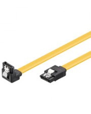 Goobay SATA Kabel 0.3m abgewinkelt intern Digital/Daten 0,3 m 7-polig Kupferdraht Serial ATA Gelb Kupfer