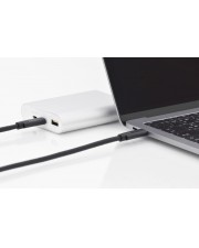 Assmann USB-Kabel USB-C M bis M USB 3.1 Gen 2 1 m geformt 4K Untersttzung Schwarz (AK-300139-010-S)