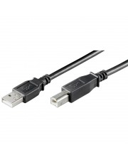 Goobay 1 m USB A B 2.0 Male connector / Schwarz Hi-Speed cable (96185)