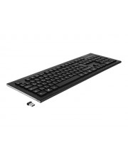 Delock Tastatur kabellos 2,4 GHz QWERTZ Deutsch Schwarz retail (12671)
