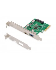 DIGITUS PCIe Karte USB Type-C + A USB-C 3.1 x 1 + Gen 2 x 1 (DS-30225)