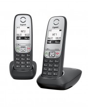 Gigaset A415 Duo Schnurlos-Telefon DECTGAP + zustzliches Handset Schwarz Silber