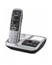 Gigaset E560A Schnurlos-Telefon Farbe Mobilteil mit Anrufbeantworter DECTGAP Platin (S30852-H2728-B101)