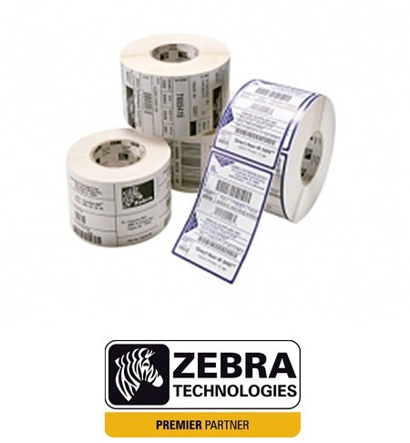 Zebra Z-Select 2000T Matt permanenter Acrylklebstoff 6,3 mil wei 25.4 x 63.5 mm 41440 Etiketten 8 Rollen x 5180 fr Z4Mplus Z6MPlus ZM400 ZM600 Xi Series 110 140 170 220 Z