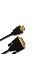 Jou Jye AVC 132 Videokabel HDMI / DVI M bis DVI-D M 2 m Dreifachisolierung Schwarz (AVC 132-2,0)