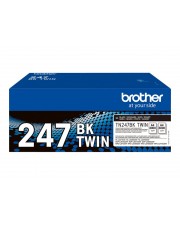 Brother TN247BK TWIN 2er-Pack Hohe Ergiebigkeit Schwarz original Tonerpatrone fr DCP-L3510 L3517 L3550 HL-L3270 L3290 MFC-L3710 L3730 L3750 L3770 (TN247BKTWIN)