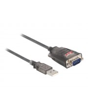 Delock Adapter USB 2.0 Typ-A zu 1 x Seriell RS-232 D-Sub 9 Pin Stecker 1 m Digital/Daten 9-polig (61400)