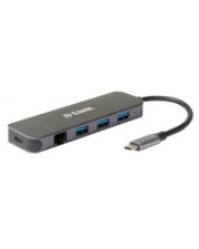 D-Link 5-IN-1 USB-C HUB 1 X GIGABIT Kabel Digital/Daten Netzwerk (DUB-2334)