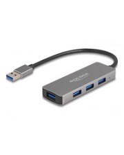 Delock 4 Port USB 3.2 Gen 1 Hub mit Typ-A Anschluss Buchsen (63171)
