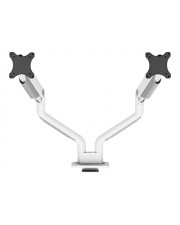 Neomounts Select Desk Mount double display topfix clamp &grommet (DS70S-950WH2)