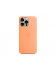 Apple Hintere Abdeckung fr Mobiltelefon kompatibel mit MagSafe Silikon Orangensorbet iPhone 15 Pro Max (MT1W3ZM/A)
