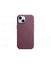 Apple Hintere Abdeckung fr Mobiltelefon kompatibel mit MagSafe Microtwill FineWoven Aubergine iPhone 15 (MT3E3ZM/A)
