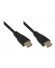 Good Connections HDMI mit Ethernetkabel M bis M 1.5 m abgeschirmt Schwarz 4K Untersttzung (4514-015)