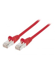 Intellinet Patch-Kabel RJ-45 M bis M 30 m SFTP PiMF CAT 6 halogenfrei geformt ohne Haken verseilt Rot (736060)